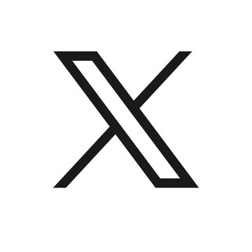 Twitter New X Logo Design. Twitter X Rebranding