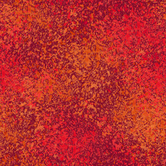 Watercolor seamless pattern of red abstract maple leaves