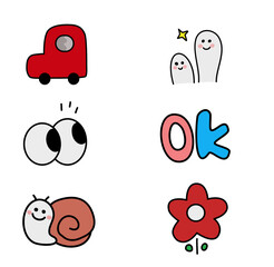 set of icons