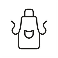apron icon simple design art eps 10