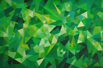 Abstract green creative paint background. Ai generated