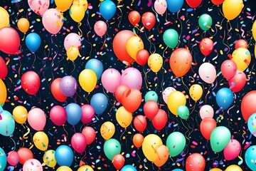 colorful balloons background