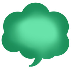 green speech bubble