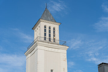Fototapeta na wymiar Tower of Valga railway station in Estonia
