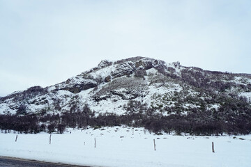 winter landscape in the mountains