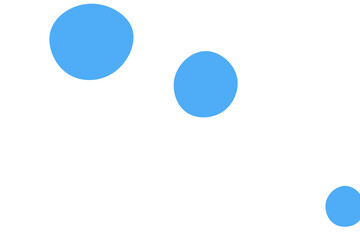 white background with blue circles dots