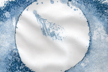 Abstract art with alcohol ink and watercolor. Modern Art. Interior picture