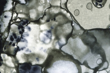 Abstract art with alcohol ink and watercolor. Modern Art. Interior picture