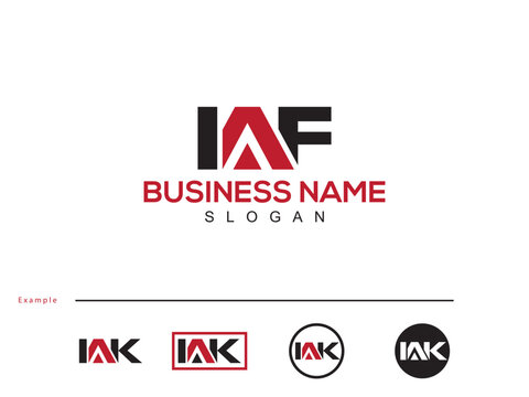 Unique Letter IAF ia Business Logo Icon For Your Shop