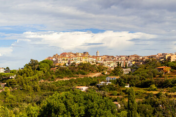 Fototapeta na wymiar Cityscape of little town Capoliveri, Elba, Italy