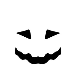 Pumpkin face, decoration for halloween celebration