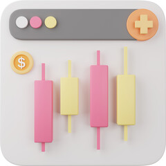 3d icon Financial literacy Personal finance

 Saving money Cash flow Financial planning  Credit Wealth management interest rates Compound interest  transparent background 