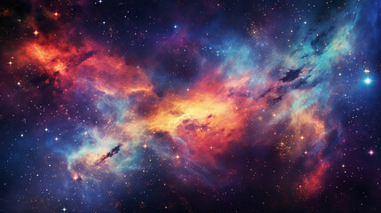 Obraz na płótnie Canvas Space galaxy background