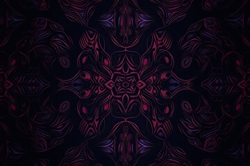 black background with colorful pattern