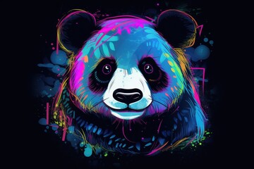 illustration of a panda