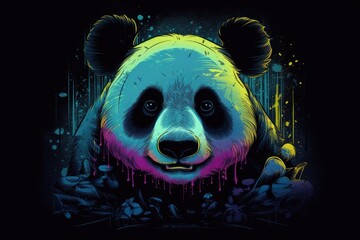 illustration of a panda