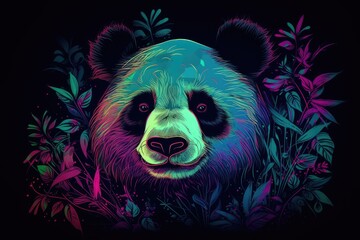 illustration of a panda