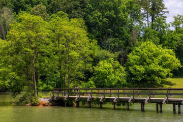 Fototapeta na wymiar Beautiful Steele Creek Park in Bristol, Tennessee, USA