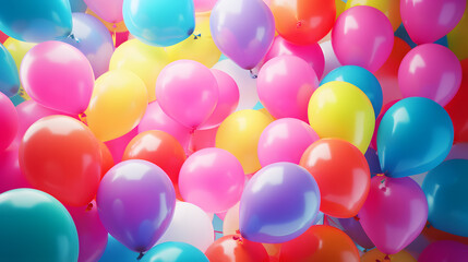 Colorful balloons background,