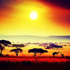 Fototapeta na wymiar African landscapes