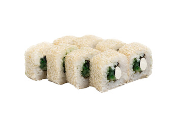 set of sushi isolated 