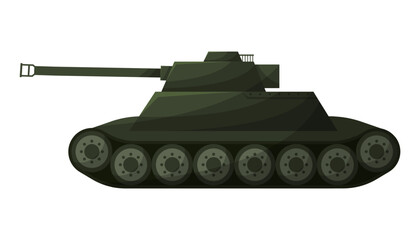 Military production. New type of weapon flat vector illustration.