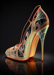 high heels, scarpin, stiletto, generated by ai