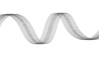 Abstract wave element for design. Digital frequency track equalizer. Stylized line art background. Vector illustration. Wave with lines created using blend tool. Curved wavy line, smooth stripe.