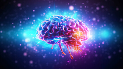 Vibrant Bitcoin Close-Up on Brick Wall with Striking Red and Green Background - Enhanced by Generative AI