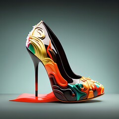 high heels, scarpin, stiletto, generated by ai