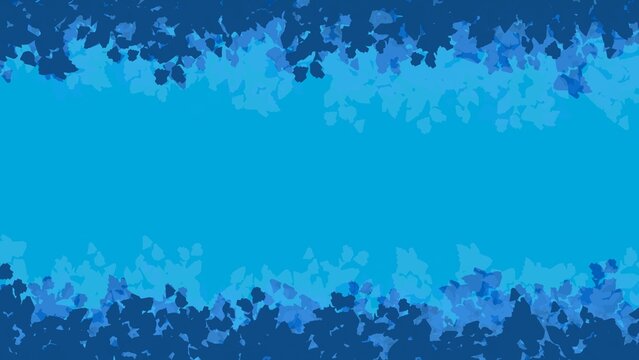 Blue Background. Blue Grass Borders. Shades of Blue.