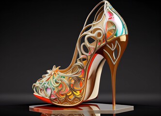 high heels, scarpin, stiletto, generated by ai