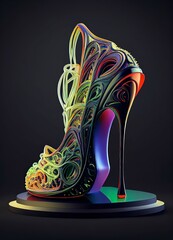 high heels, scarpin, stiletto, generated by ai