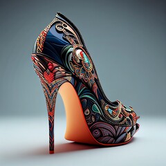 high heels, scarpin, stiletto, generated by ai