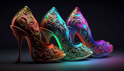 high heels, scarpin, stiletto, generated by ai