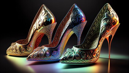 high heels, scarpin, stiletto, generated by ai