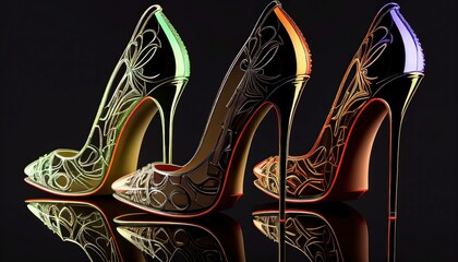 high heels, scarpin, stiletto, generated by ai