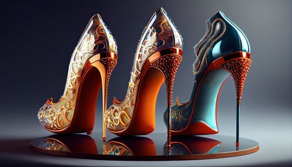 high heels, scarpin, stiletto, generated by ai