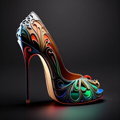 high heels, scarpin, stiletto, generated by ai