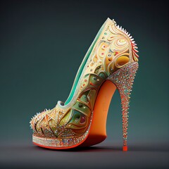 high heels, scarpin, stiletto, generated by ai