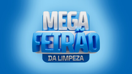 selo 3d ''mega feirão da limpeza''
