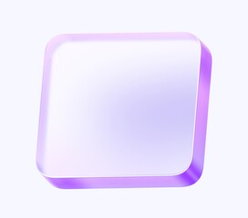 glass square shape with colorful gradient. 3d rendering illustration for graphic design, presentation or background
