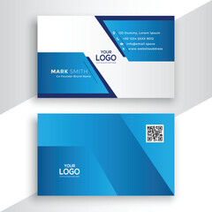 Business card or visiting card design template. ID card design.