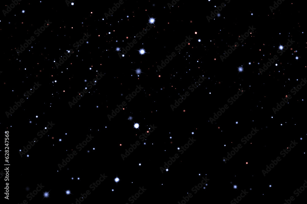 Wall mural field of stars in the space night. surrounded by the empty dark center. background of universe, the 