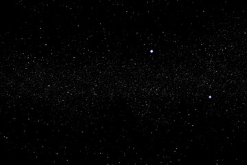 Field of stars in the space night. Surrounded by the empty dark center. Background  of  Universe, The sky is cloudless at Black backdrop.