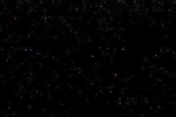 Field of stars in the space night. Surrounded by the empty dark center. Background  of  Universe, The sky is cloudless at Black backdrop. - Powered by Adobe