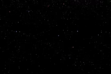 Deurstickers Heelal Field of stars in the space night. Surrounded by the empty dark center. Background  of  Universe, The sky is cloudless at Black backdrop.