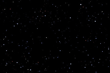 Naklejka na ściany i meble Field of stars in the space night. Surrounded by the empty dark center. Background of Universe, The sky is cloudless at Black backdrop.