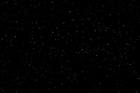 Field of stars in the space night. Surrounded by the empty dark center. Background  of  Universe, The sky is cloudless at Black backdrop.