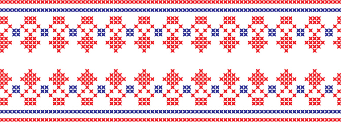 embroidered cross-stitch ornament national pattern